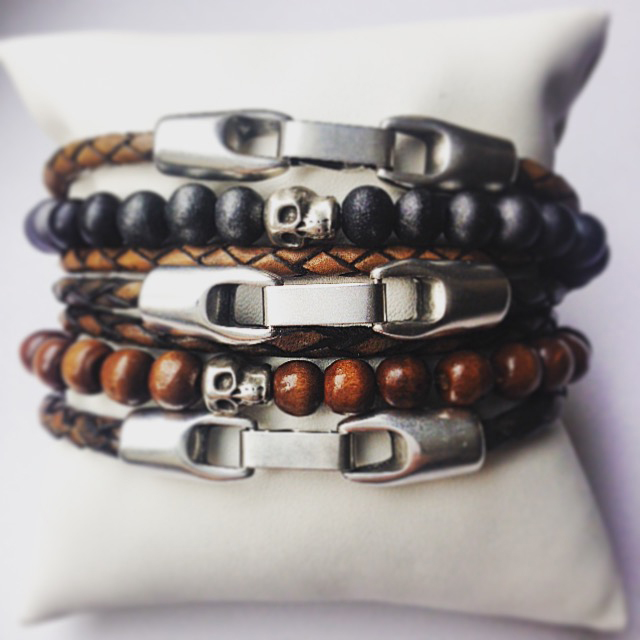 set heren armbanden edelsteen - | nova-style.nl | trendy sieraden en