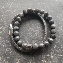 Set heren armbanden agaat
