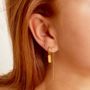 Oorhangers goud ster