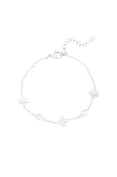 Armband klaver parel