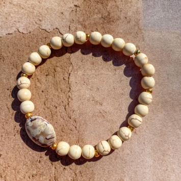 Armband turquoise natuursteen