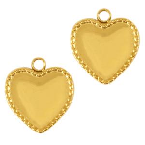 Hangers hart goud