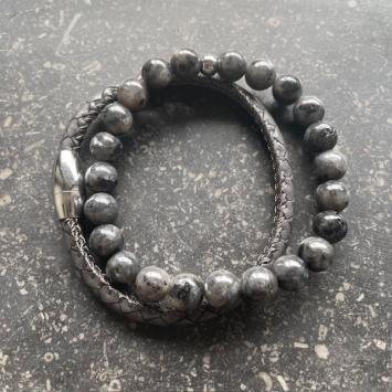 Set heren armbanden agaat