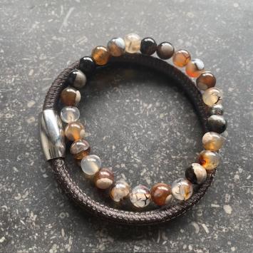 Set armbanden bruin